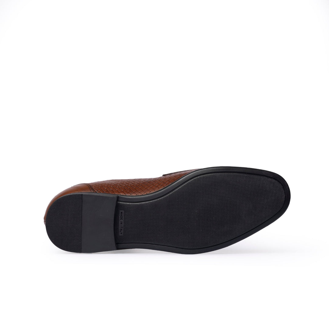 Mocasín Ancho pro Muže z Tkané Kůže