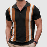 Vojtěch - Retro polo tričko s kontrastními pruhy