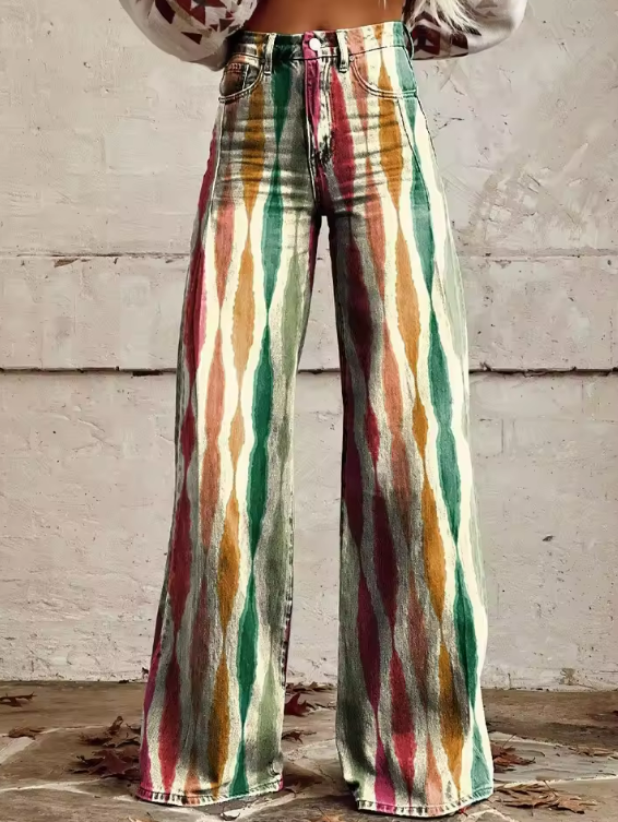 Jana - Elegantní Boho kalhoty