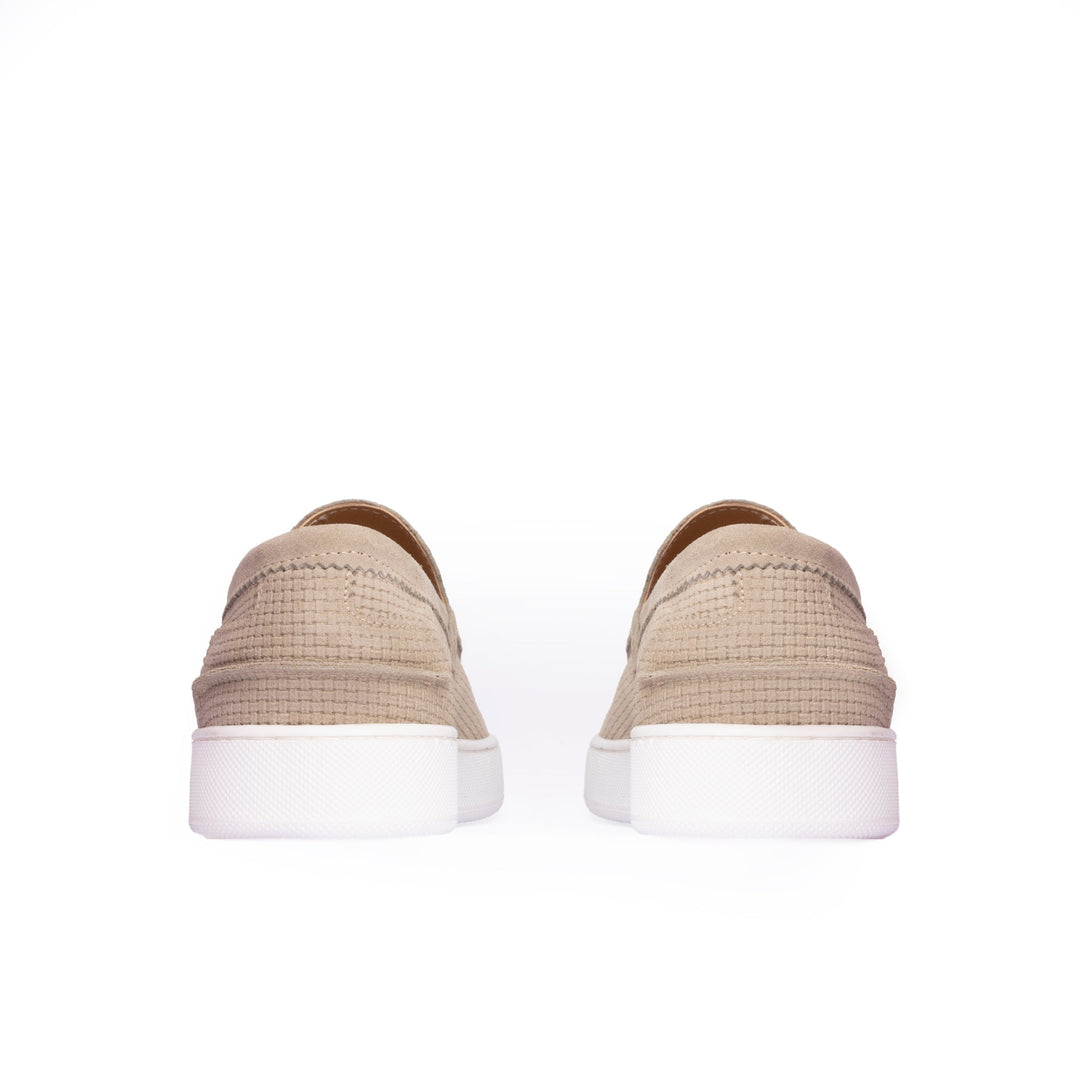 Měkké semišové slip-on boty pro muže.