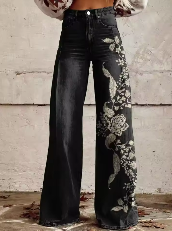 Evelína - Elegantní Boho Kalhoty