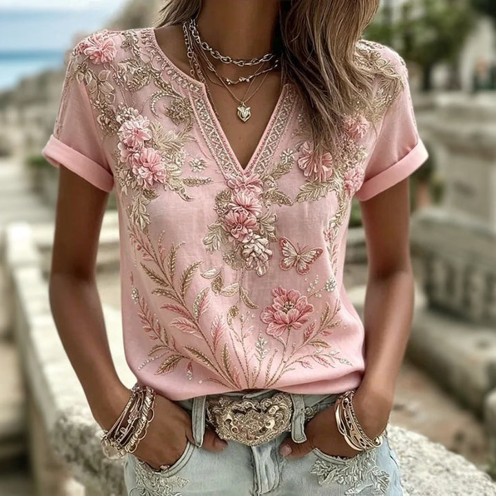 Božidara - Luxusní vyšívaná halenka
