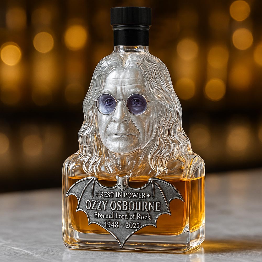 Zvěčněné ve skle — láhev whisky na počest Ozzyho Osbournea