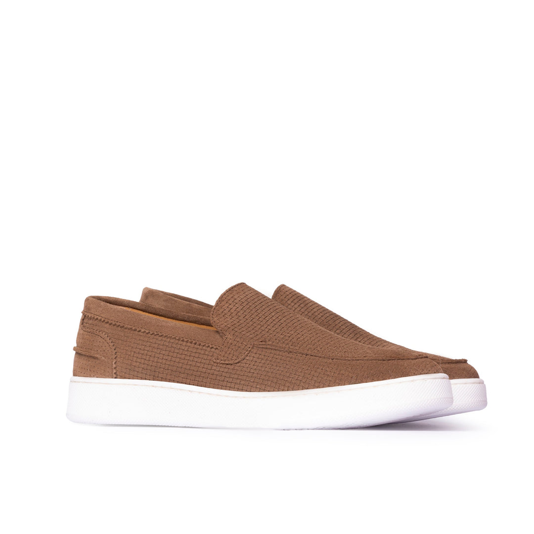 Měkké semišové slip-on boty pro muže.