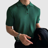 Šimon - Žebrované polo s knoflíkovou légou