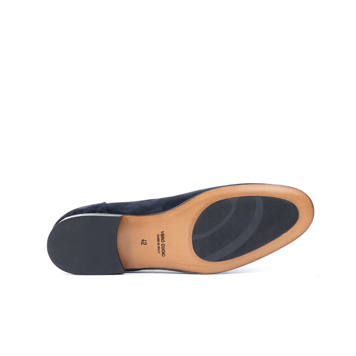 Mocasín Monk lux pro muže z nubuku s koženou podrážkou