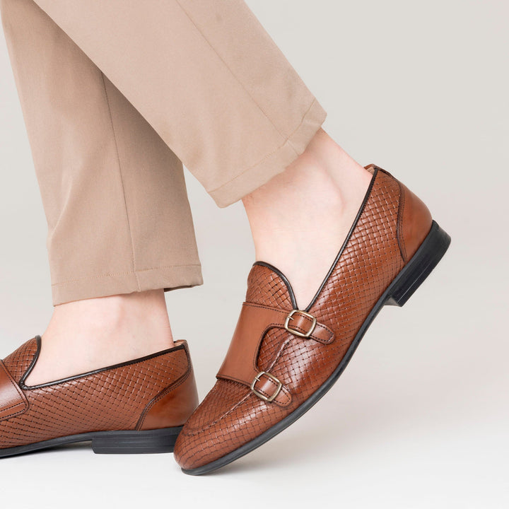 Mocasín River pro muže z pletené kůže