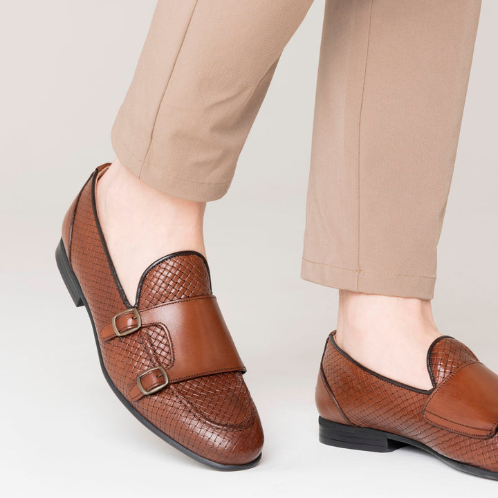 Mocasín River pro muže z pletené kůže