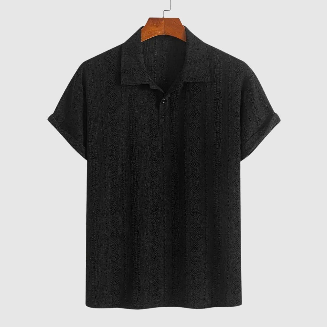Libuše – Jemné pletené polo s texturovaným designem