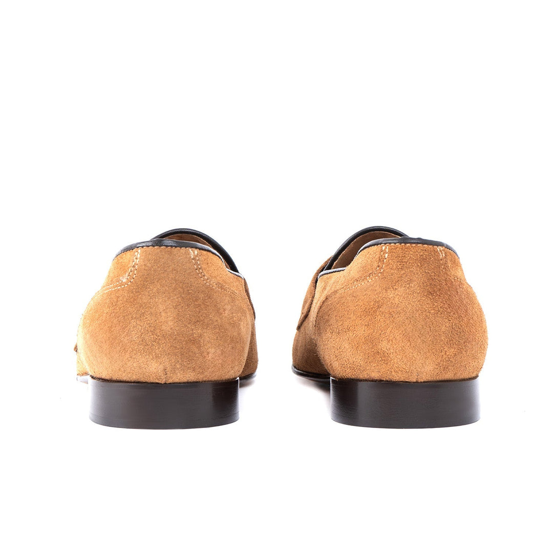 Mocasín Monk lux pro muže z nubuku s koženou podrážkou