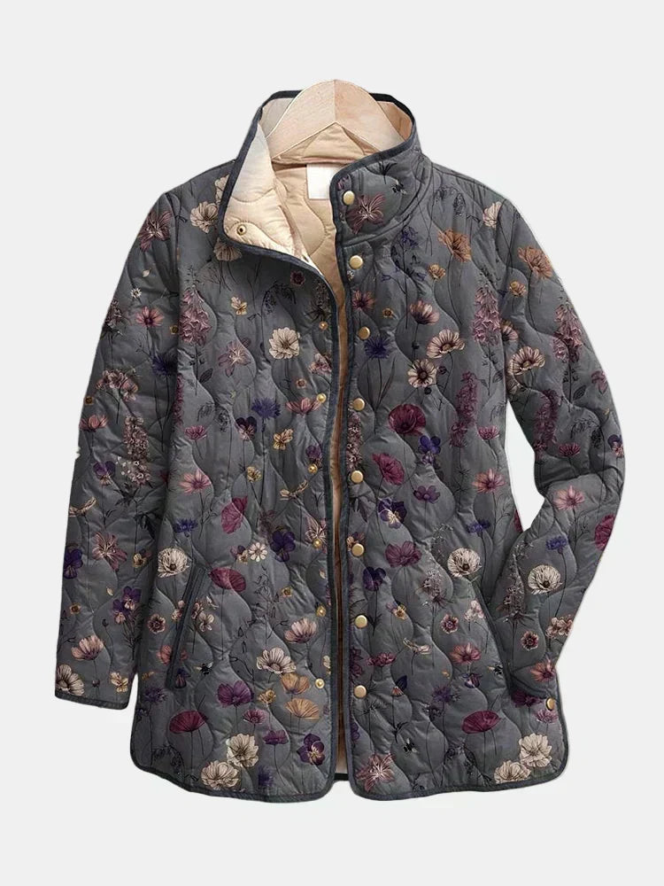 Raquel™ | Chaqueta Acolchada Floral Vintage
