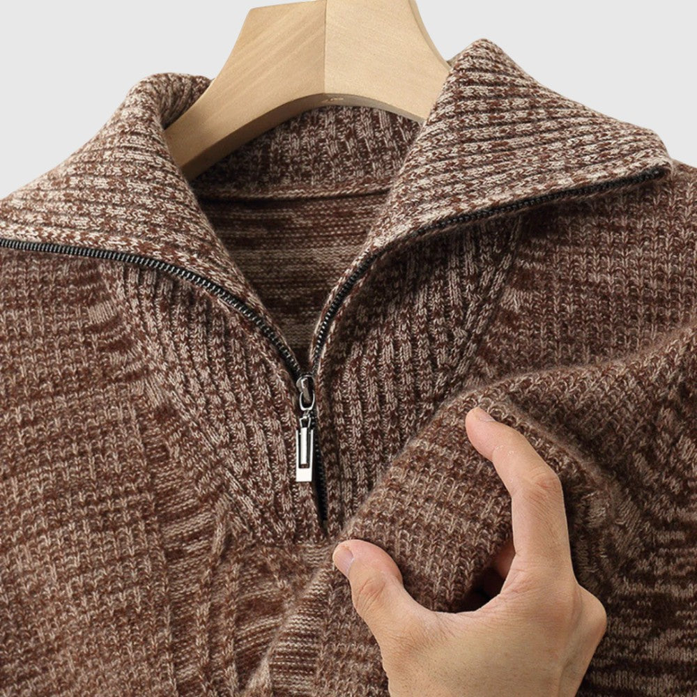 Perla- Camisola s zipem Taranto Merino Wool