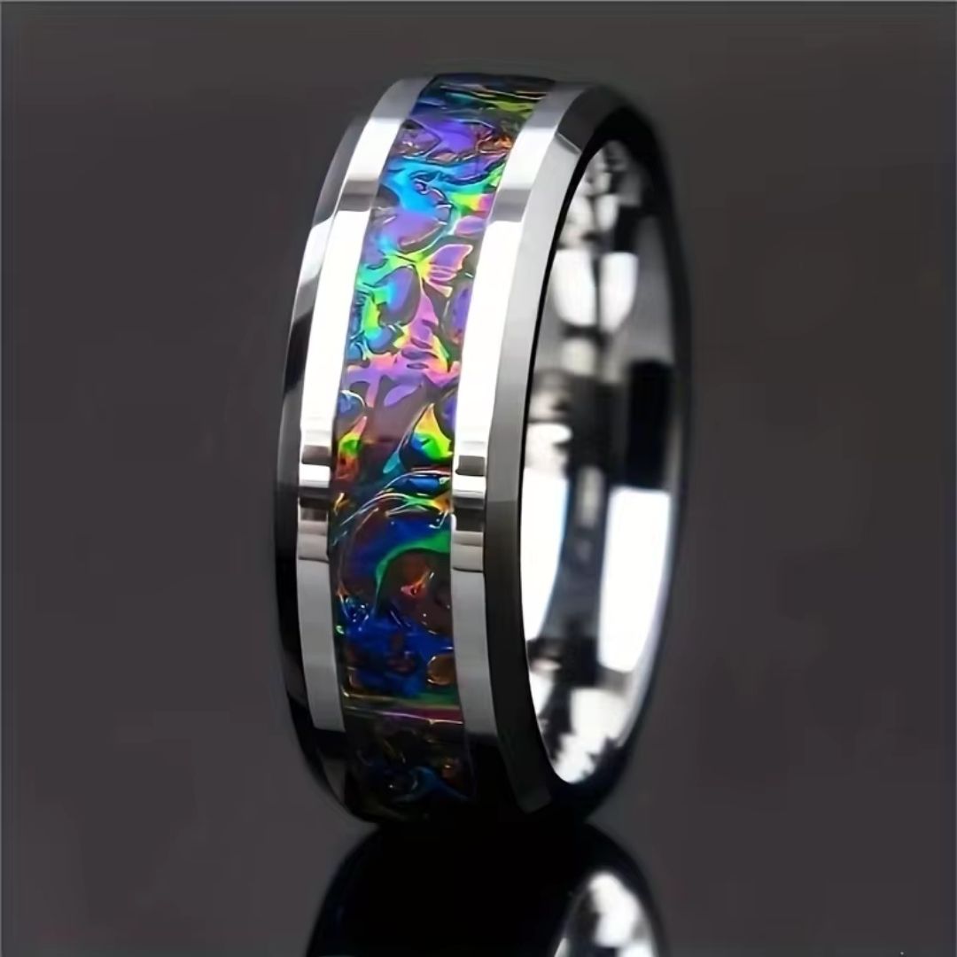Iridescent Opal Ring