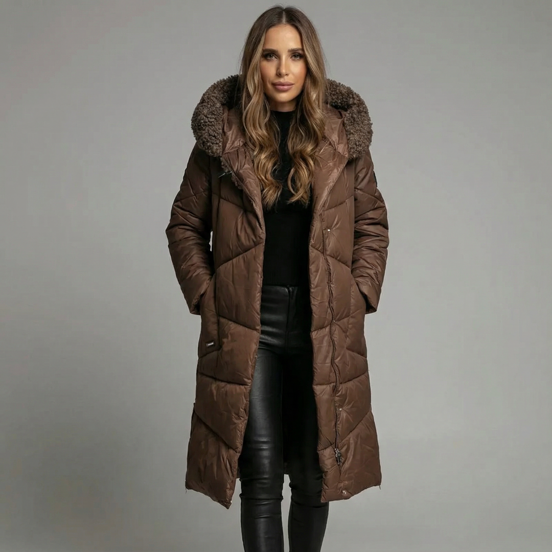 Klára | Dlouhý zimní kabát s elegantní siluetou