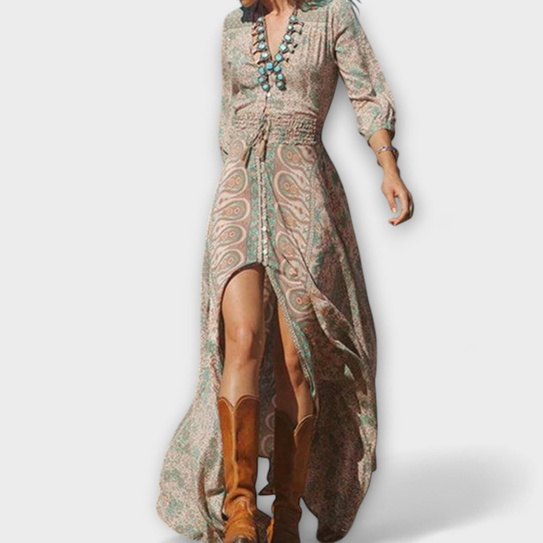 Pohodlné maxi bohémské šaty