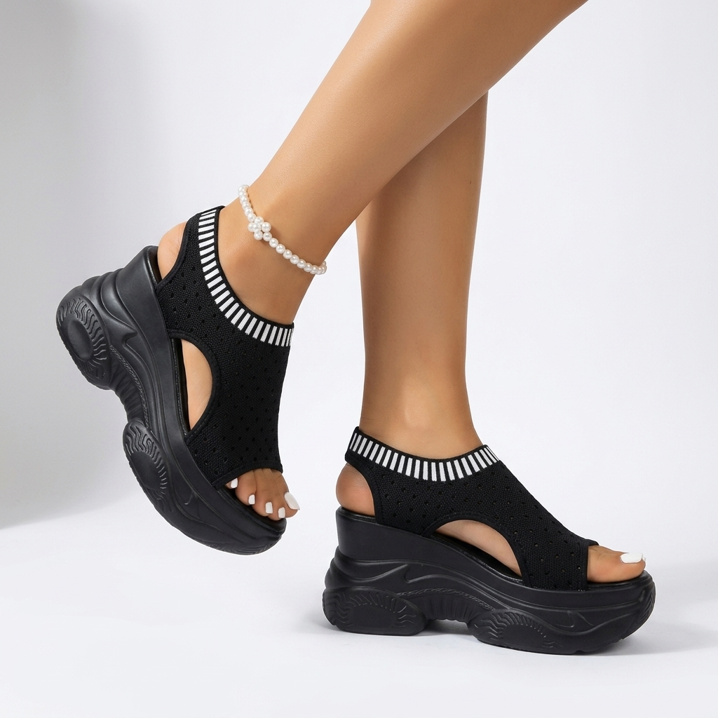 Roxelane™ — Platformové sandály s kamínky, odvážný městský chic