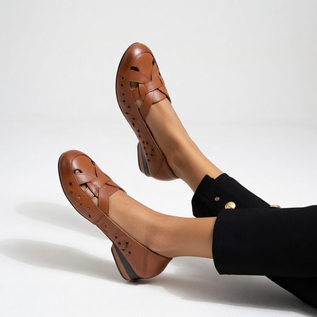 Élodiane™ — Elegantní pohodlné ergonomické baleríny s výřezem