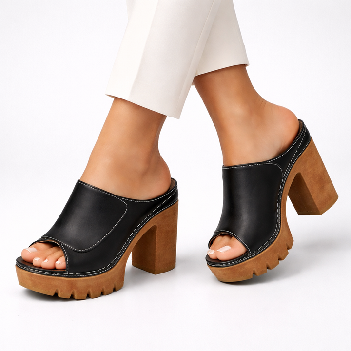 Mariela™ - Módní platformové sandály s robustními podpatky