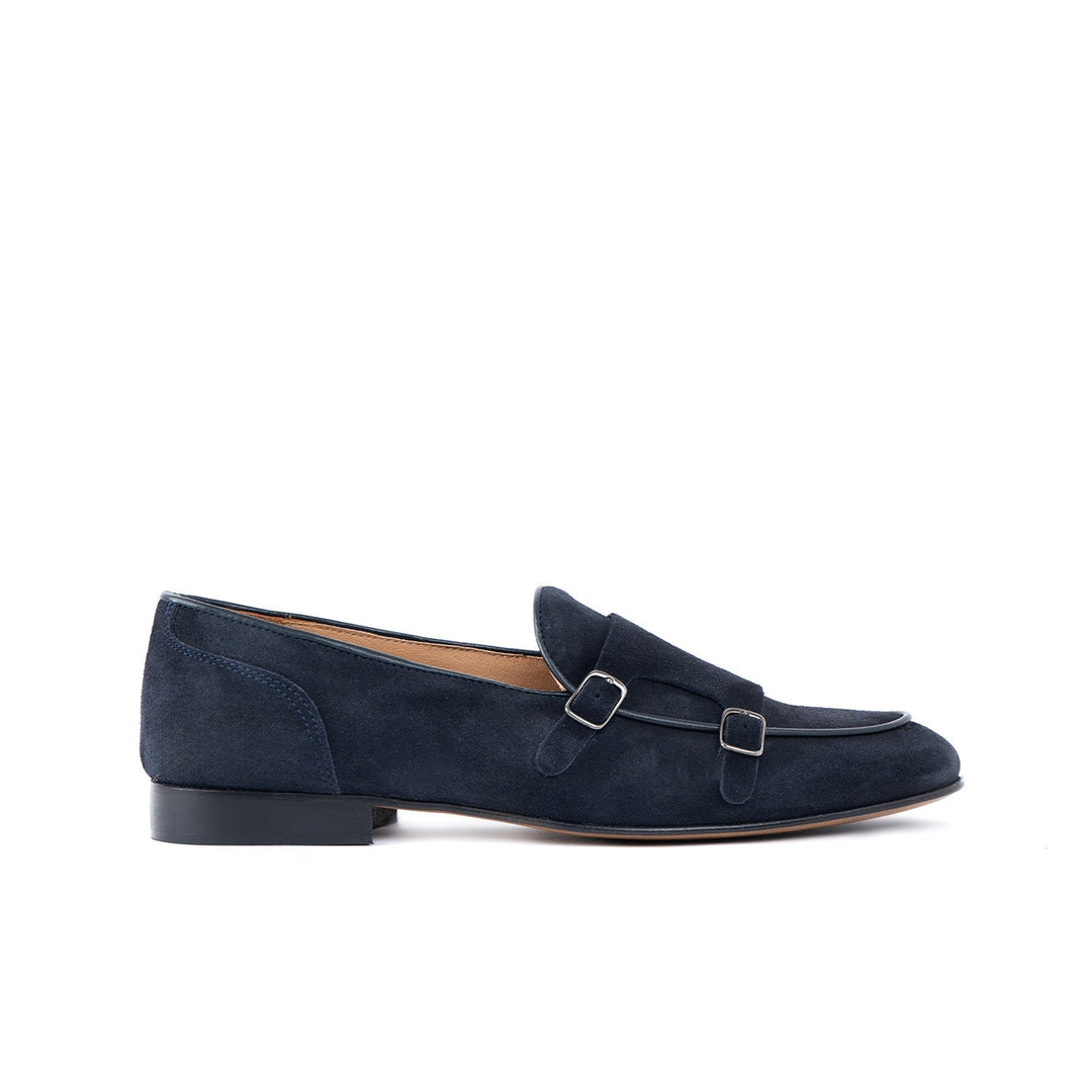 Mocasín Monk lux pro muže z nubuku s koženou podrážkou