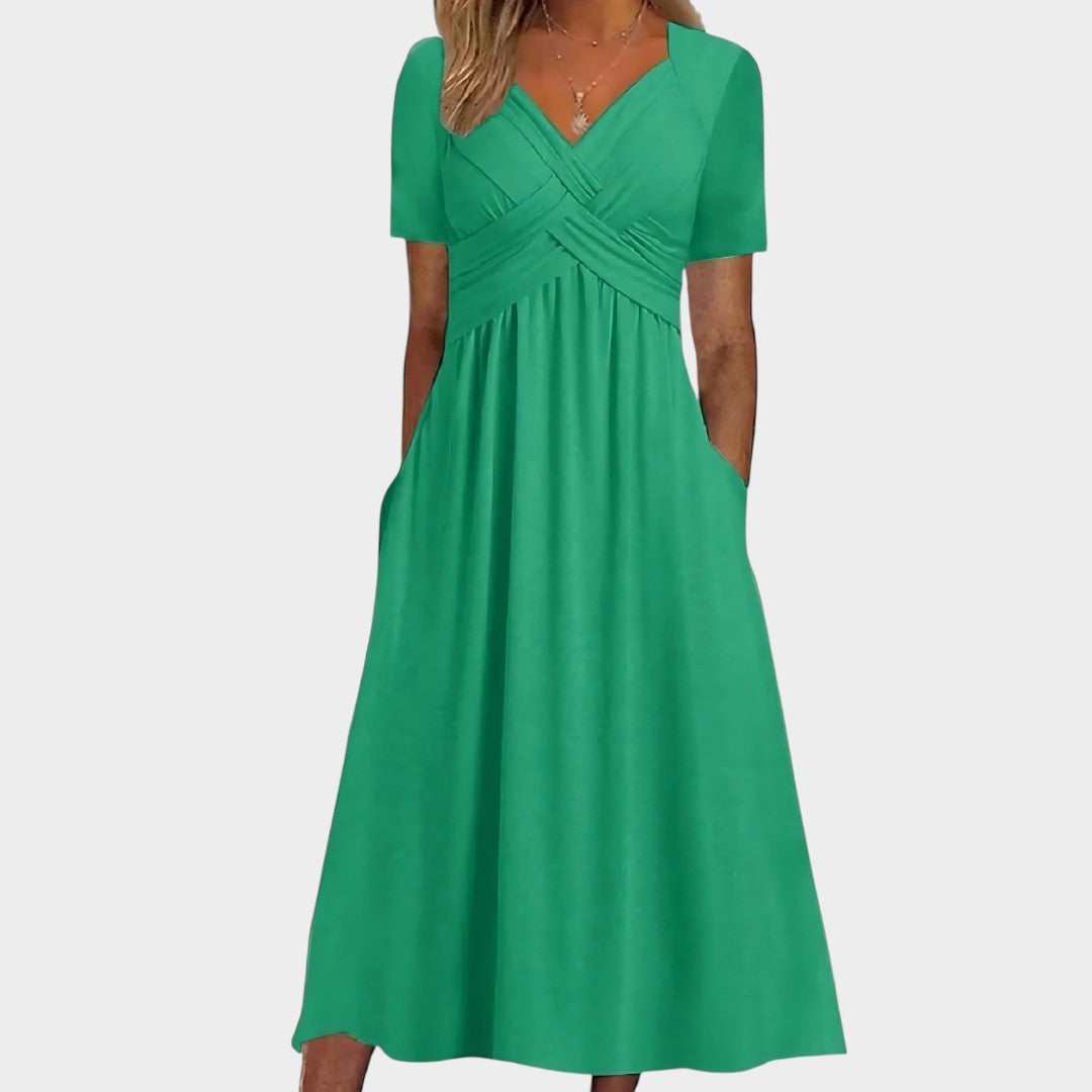 Isadora™ | Elegantní midi šaty s áčkovým střihem