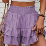 Jarmila - Casual boho šortky s volány