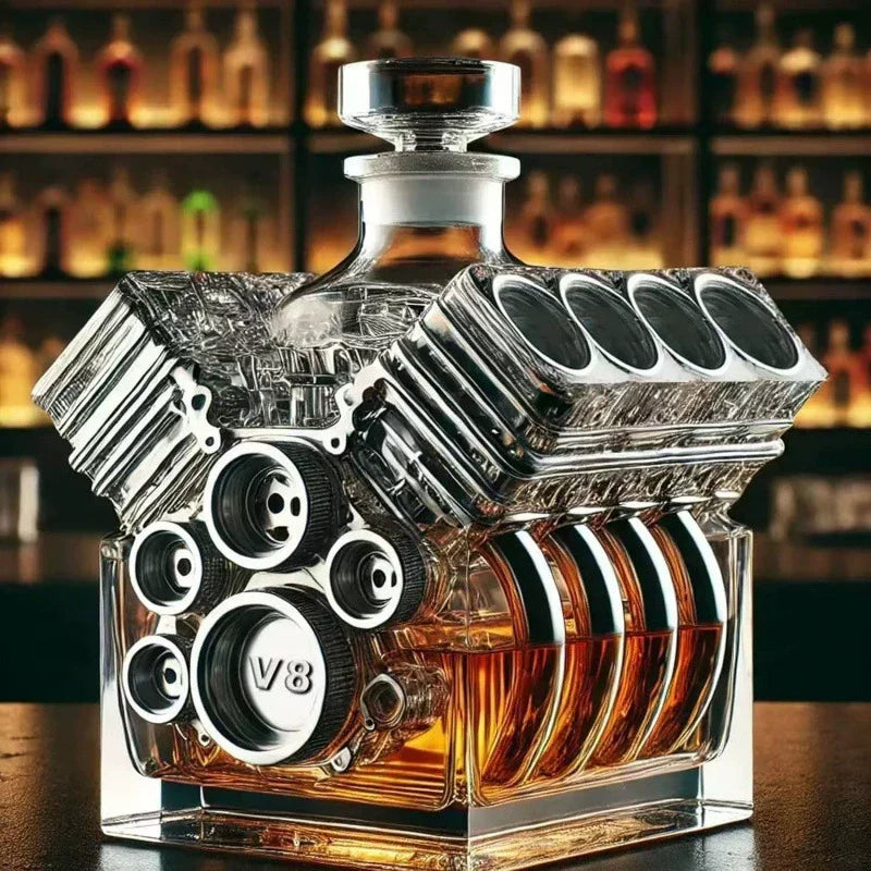 Karafa Motor V8 – Síla a styl pro váš bar