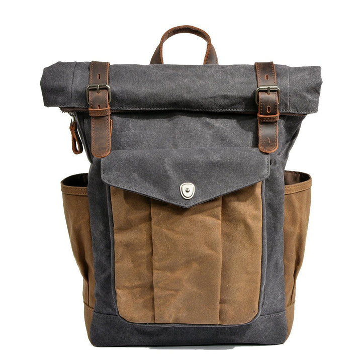 Voskovačná plátěná rolltop batoh | MARSEILLE