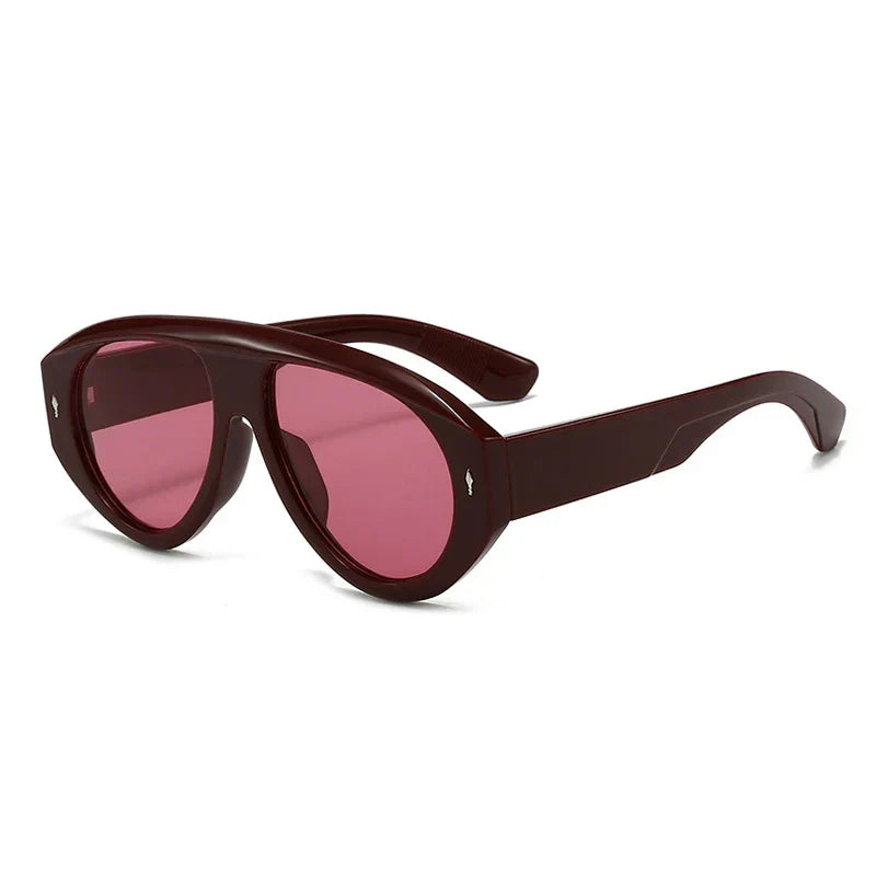 NAPOLI - Sluneční brýle typu Aviator z acetátu