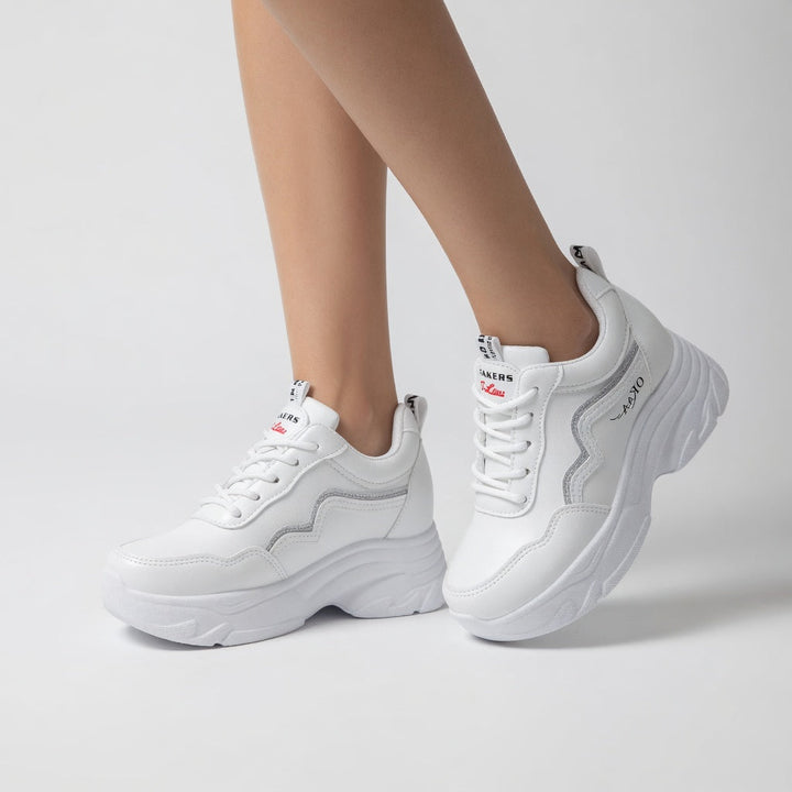 Blanchette™ — Tenisky chunky bílého městského stylu pro ženy