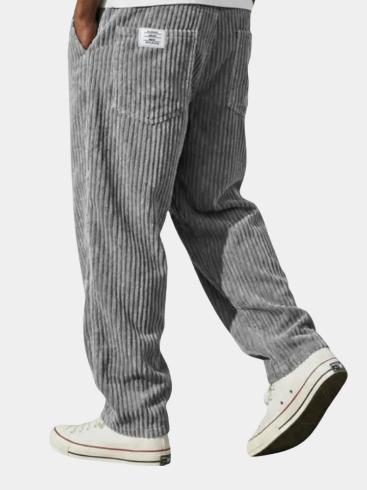 Tomáš – Stylové pánské manšestrové kalhoty s uvolněným střihem