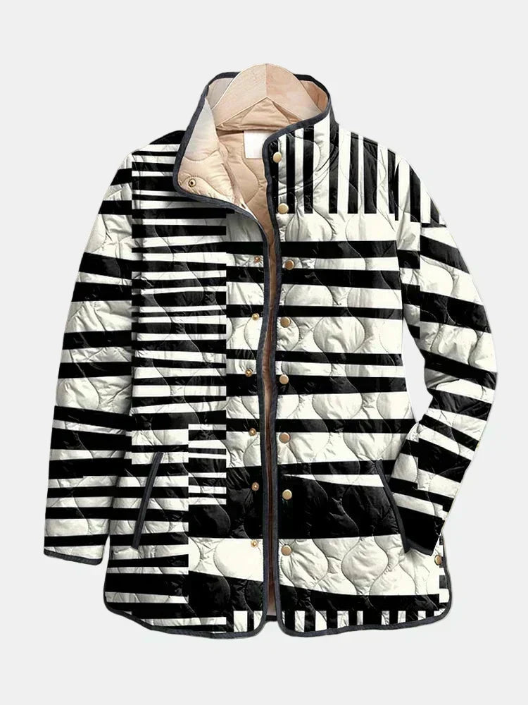 Luisa™ | Chaqueta Acolchada Abstracta