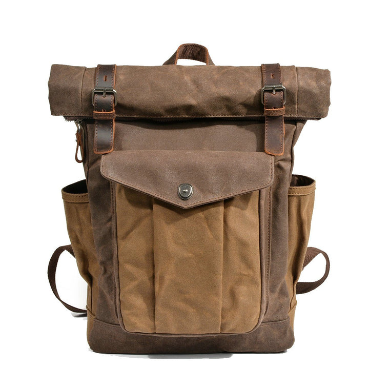 Voskovačná plátěná rolltop batoh | MARSEILLE