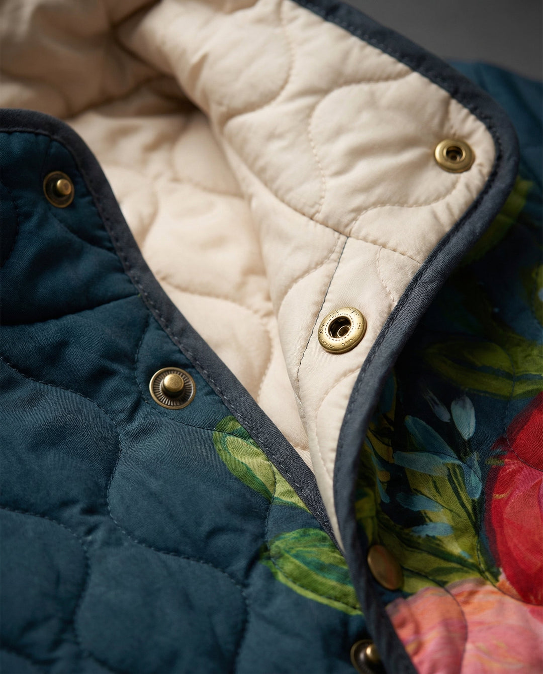 Sara™ | Chaqueta Acolchada Floral Vintage