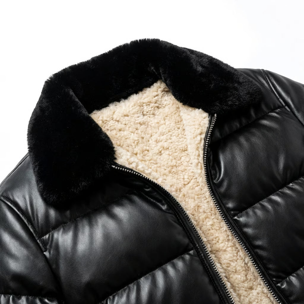 Bořivoj | Teplá prošívaná bunda s vintage vzhledem