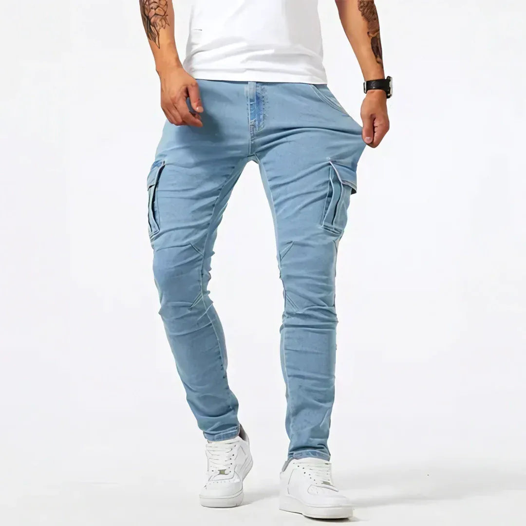 Lukáš – Moderní slim-fit cargo džíny pro každodenní styl
