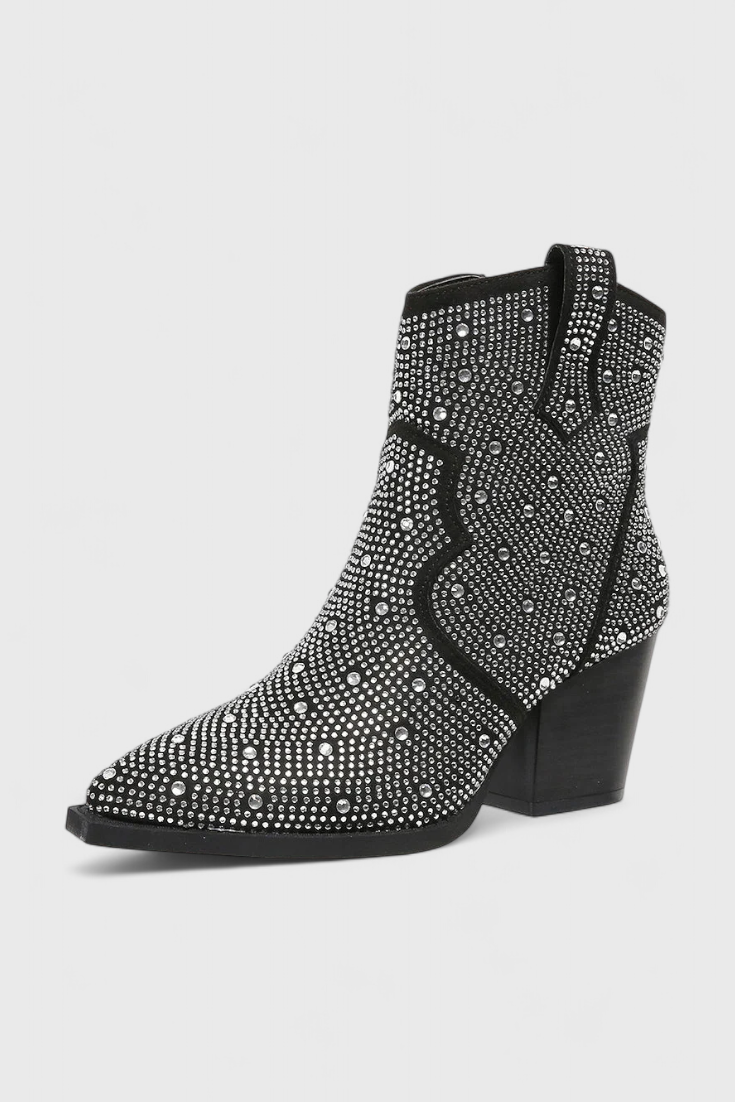 Elegantní boty Berenice s patchworkem a bočním zipem