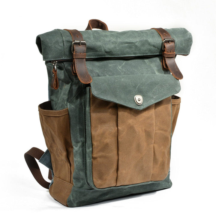 Voskovačná plátěná rolltop batoh | MARSEILLE