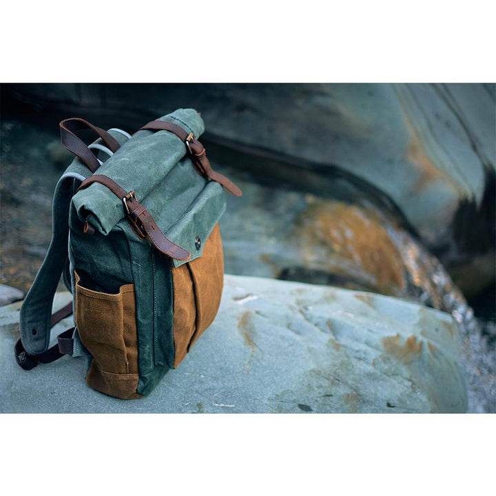 Voskovačná plátěná rolltop batoh | MARSEILLE